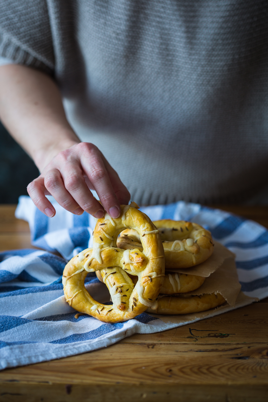 salty pretzel from the Taste of Memories Hungarian country kitchen